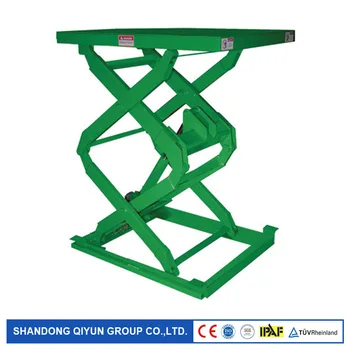 Buy Qiyun CE ISO Made In China Warehouse Lift Platform Factory Scissor Goods Lift Equipment