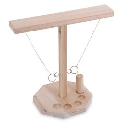 5 Holes Outdoor Home Bar Drinking GameAll-in-one 5 Holes Ring Toss Game with Shot Ladder Bundle Ring Toss Hook Fast-paced Board