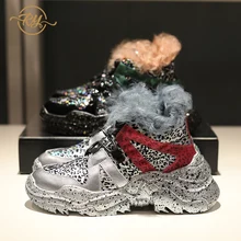 RY-RELAA женские кроссовки; коллекция года; Модные женские дизайнерские кроссовки из натуральной кожи; женские блестящие кроссовки; женская повседневная обувь