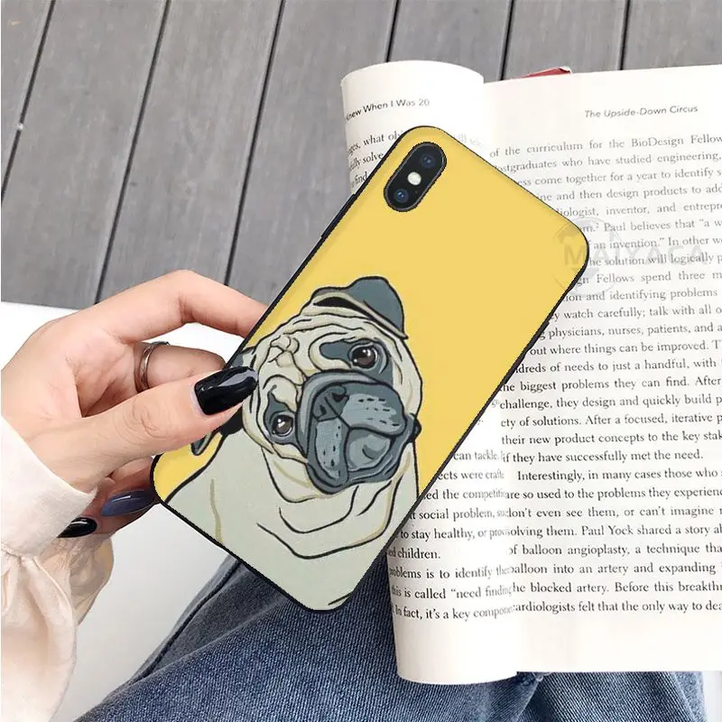 Tren untuk Anak Laki-laki Hewan Lucu Pug Anjing Cellphone Cover untuk Huawei Kehormatan 8 8e 8X9 Lite 10 10i lite 20 20i 30 Pro V30 Pro