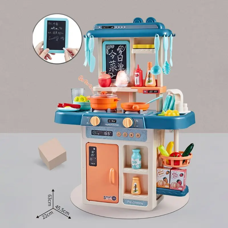 

42Pcs/Set Simulation Kitchen Toy Spray Water Dinnerware Children's Toys Cooking Table Set R7RB