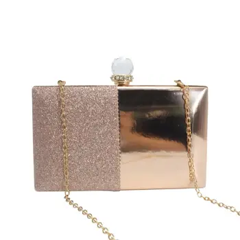 

Women Lady Glitter Wallet Clutch Bag Bridal Evening Party Handbag Chain Purse