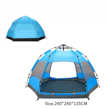 

Automatic Pop-Up Classic Camping Tent 210T Fabric UV Sunshade For 3-4 Persons