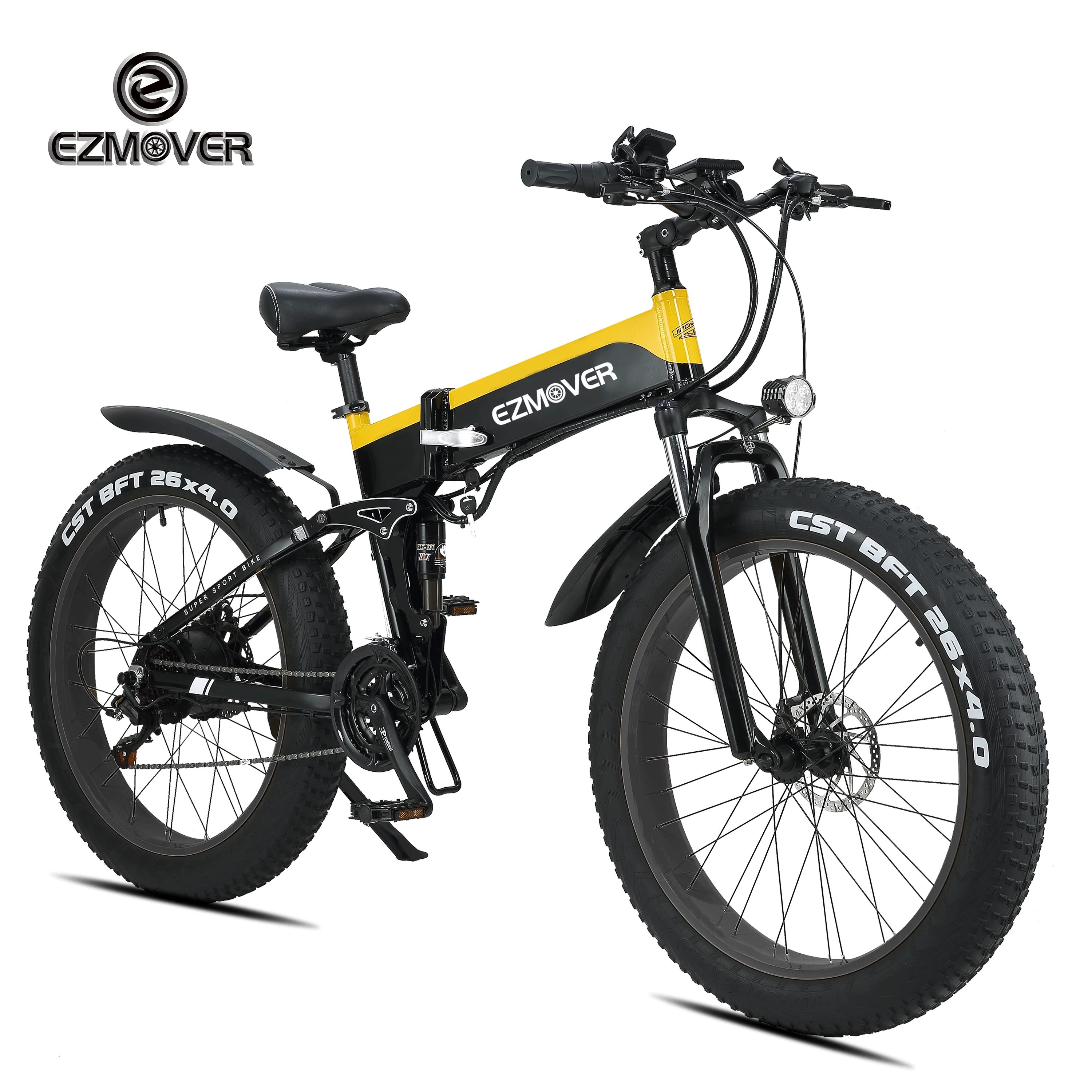 EZmover Electric Bike 1000W Folding Bicycle Electronic Fat Tire e bike