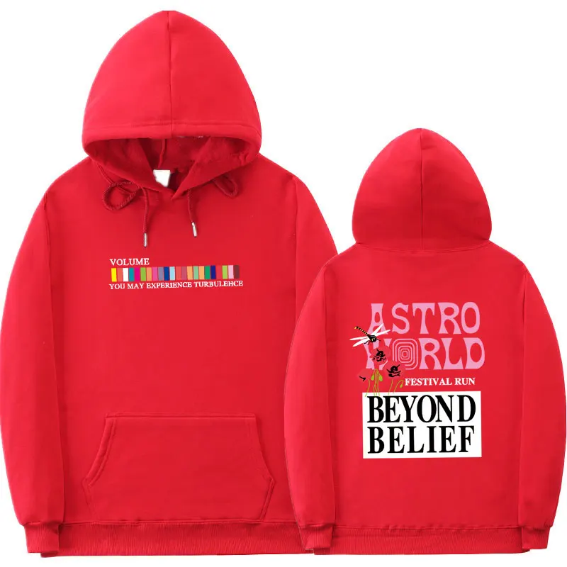 Moletom astroworld com capuz, blusão de manga
