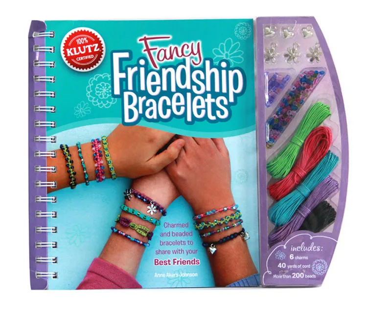 

America Klutz Handmade DIY Children'S Educational Hand-woven Toy GIRL'S Bracelets Colorful Pendant Friendship