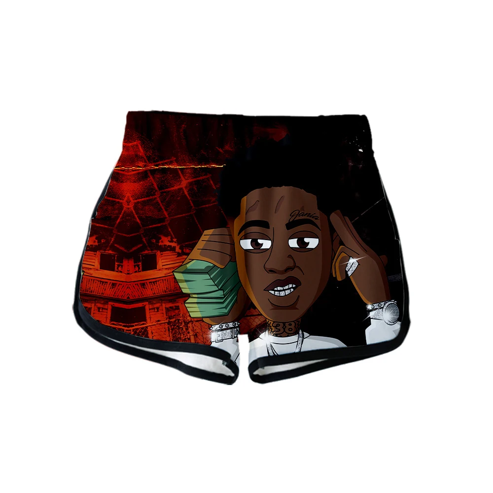 3D YoungBoy печатные Женские вентиляторы шорты harajuku шорты в уличном стиле горячая Распродажа повседневные летние шорты для девочек плюс размер макс xxl