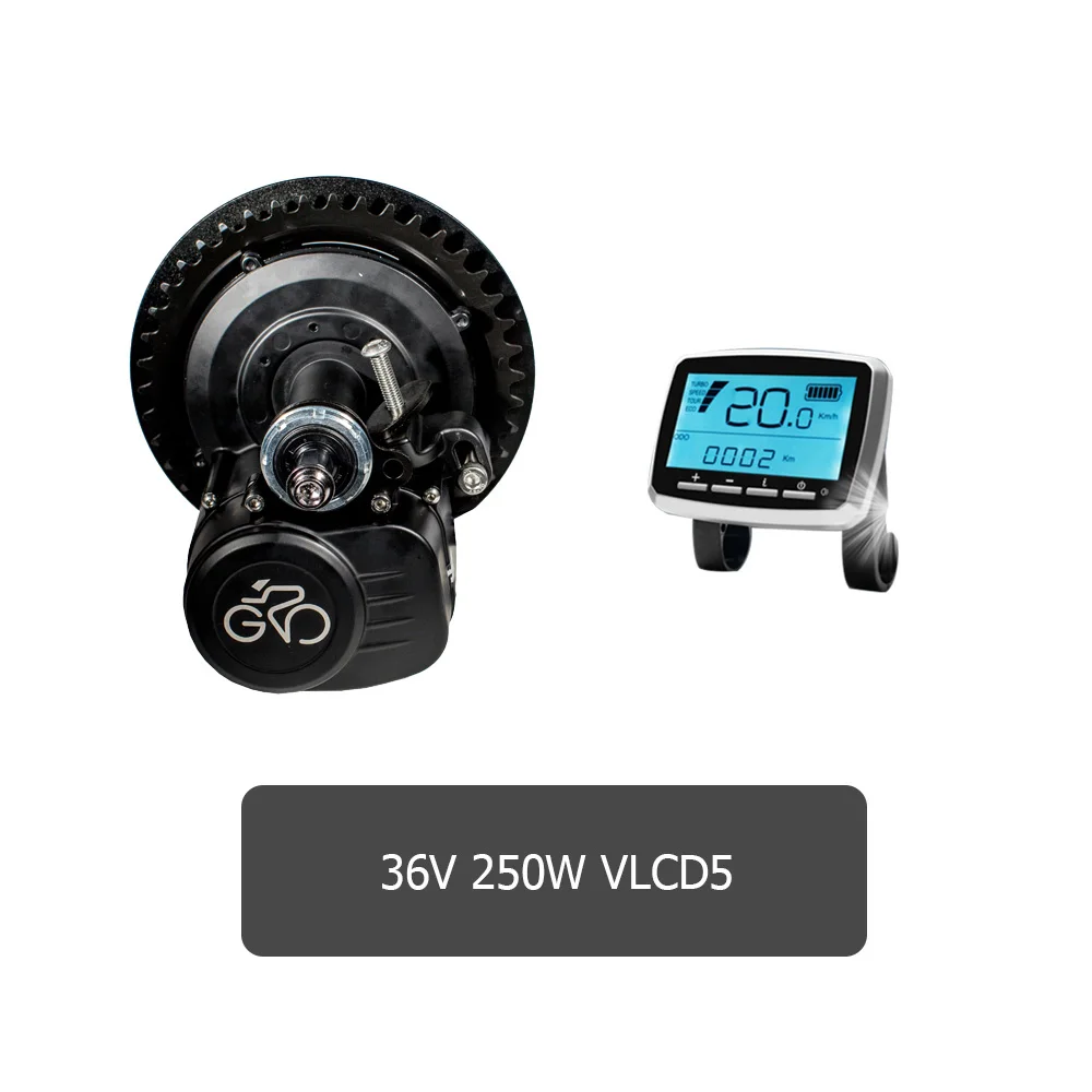 36v250w VLCD5 Tongsheng 36V 48V 250W 350W 500W вращающий момент Сенсор VLCD5 дисплей Средний привод центрального моторного, фара для электровелосипеда в Conversion Kit - Цвет: 36v250w VLCD5
