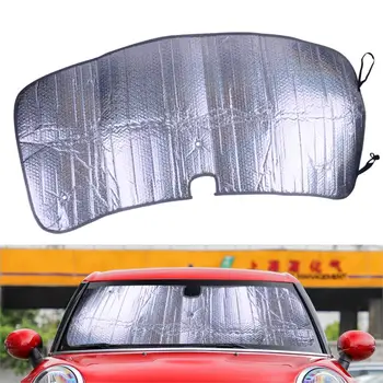 

DWCX 129x56.5 cm Car Front Foldable Windshield Sunshade Sun Visor Cover Fit For Mini Cooper 2-Door 2005 2006 2007 2008 2009-2013