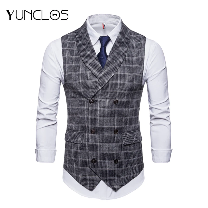 

Business Men Suit Vests for Men Formal Dress Vests Wedding Vest Waistcoat Men Solid Color Gilet Homme