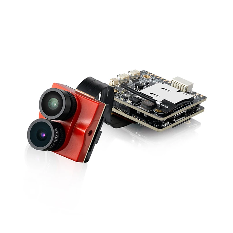 Caddx. us Tarsier 4K 30fps 1200TVL двойной объектив Супер WDR WiFi Мини FPV камера HD Запись DVR двойной аудио OSD для RC гоночный Дрон - Цвет: Красный