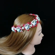 Роскошные корейские свадебные красные расчески, горячие улучшенные 3D цветочные свадебные диадемы ободки для волос Гирлянда парикмахерские ювелирные изделия аксессуары