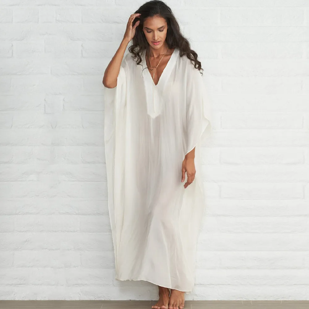 2021 пляжная туника накидка Vestido playa большой купальный костюм накидки платья