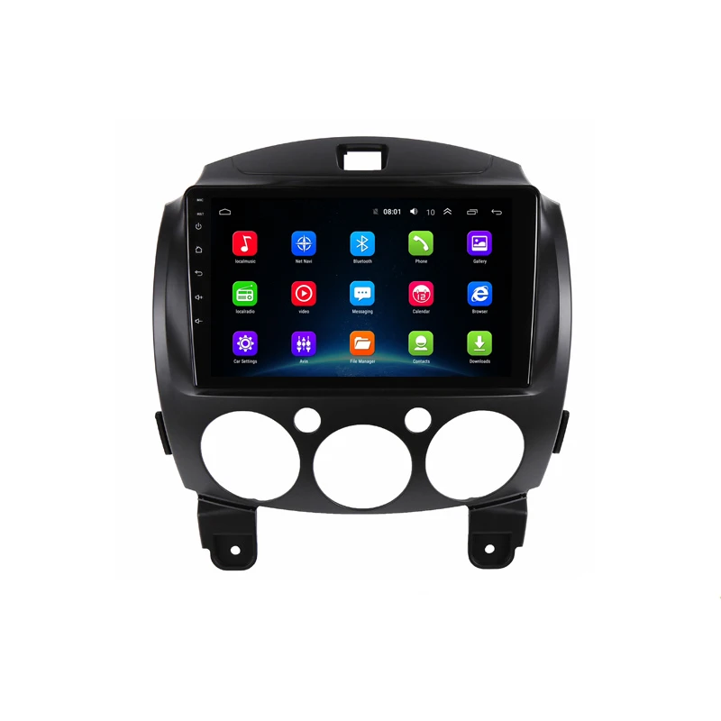 Cheap 9" Android Car DVD Player GPS for Mazda 2 2007 2008 2009 2010 2011 2012 audio car radio stereo navigator with bluetooth wifi 18