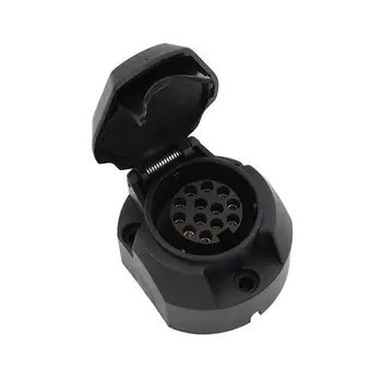

1pc Trailer Socket Durable Waterproof Practical 13 Hole Power Cord Socket Connector Trailer Adapter Trailer Socket