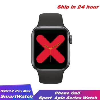 

IWO 12 Pro Max Smart Watch Bluetooth Call Strap Change Music play Waterproof Sport Smartwatch for IOS Android PK IWO8 IWO13 F20