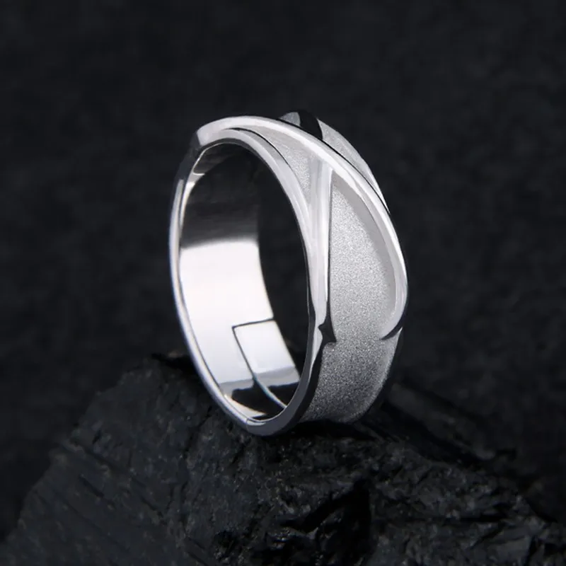 Anime Super Z Goku DBZ Black Adjustable 925 Sterling Silver Time Finger Ring For Women Men Cosplay Jewelry Ring Band Gifts 4