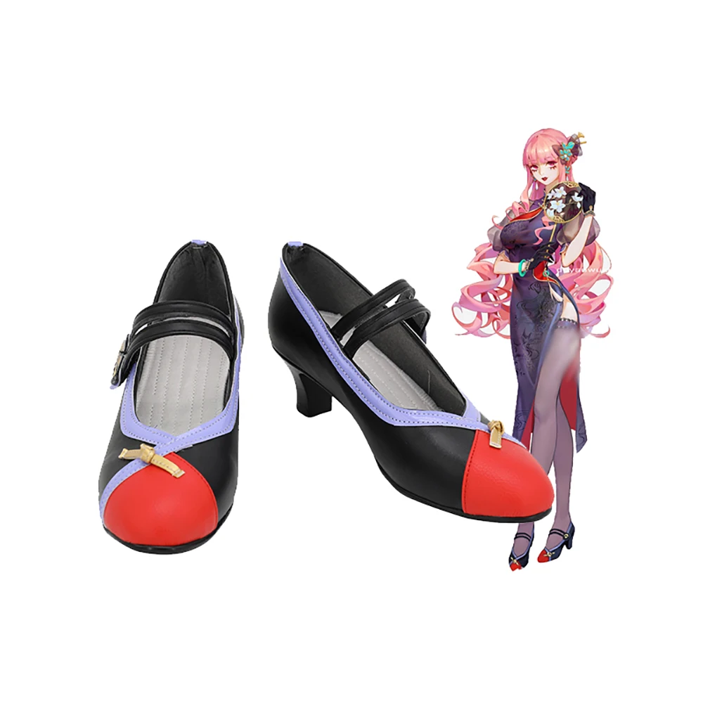 

One Piece Perona Cosplay Shoes Customized High Heel Boots for Halloween Party Cosplay