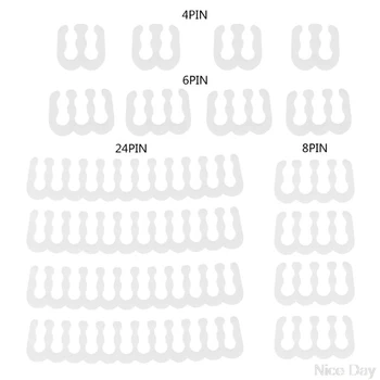 

16Pcs/Set PP Cable Comb/Clamp/Clip/Organizer/Dresser for 2.5-3.2mm PC Power Cables Wiring 4/6/8/24 Pin Computer Cable Manager