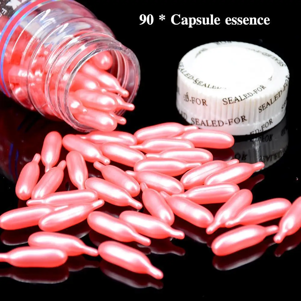 90pcs Vitamin E Capsules Face Serum Spot Acne Removing Moisturizing