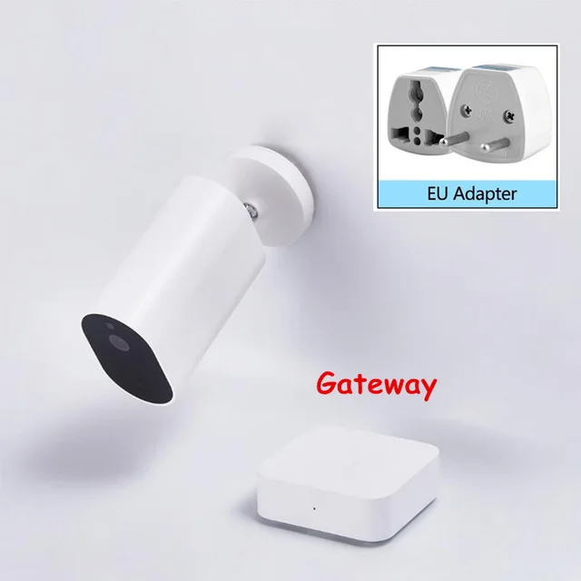 add EU Adapter Xiaomi Mijia Smart camera battery CMSXJ11A 1080P 120 градусов F2.6 AI Humanoid обнаружения IP Беспроводная камера s Cam - Цвет: add EU Adapter