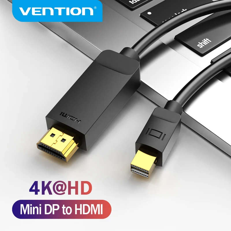 Vention Mini DisplayPort to HDMI Cable 4K Thunderbolt to HDMI