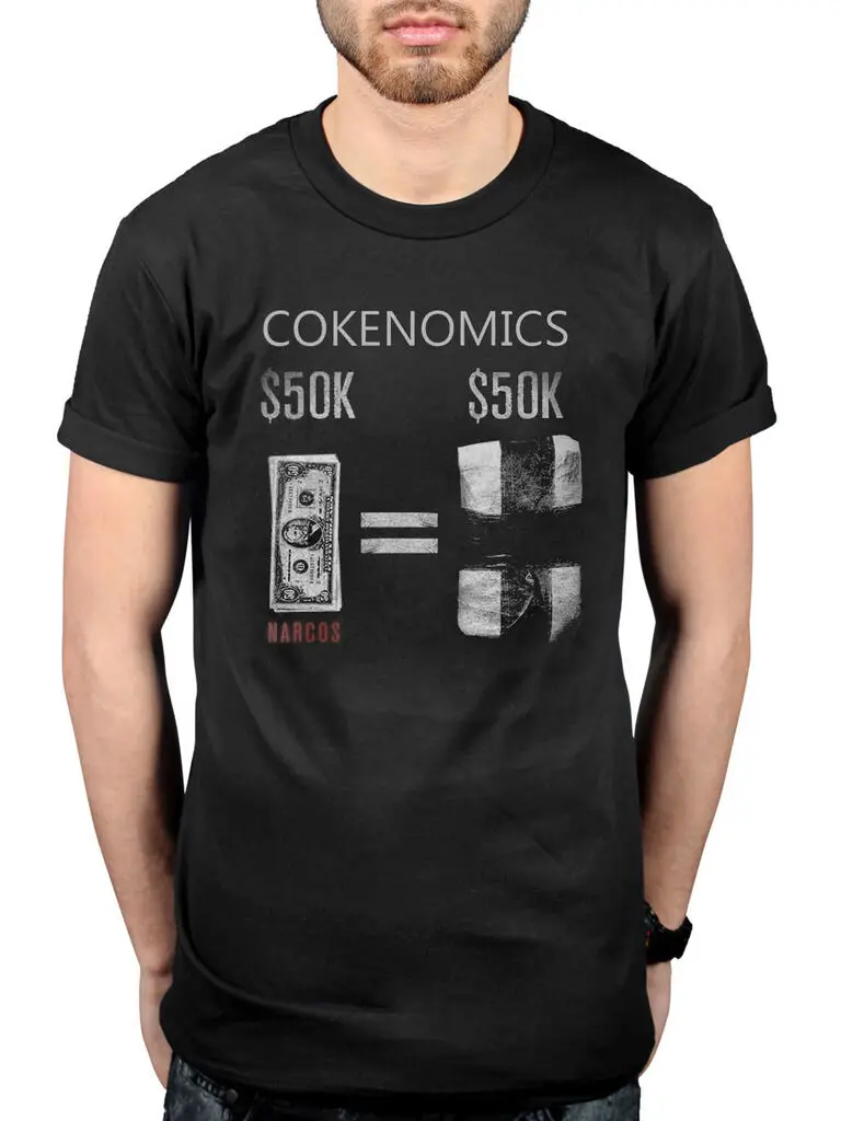 Officialharajuku уличная рубашка Mencokenomics футболка Пабло Эскобар серия &quotКолумбия&quot ТВ