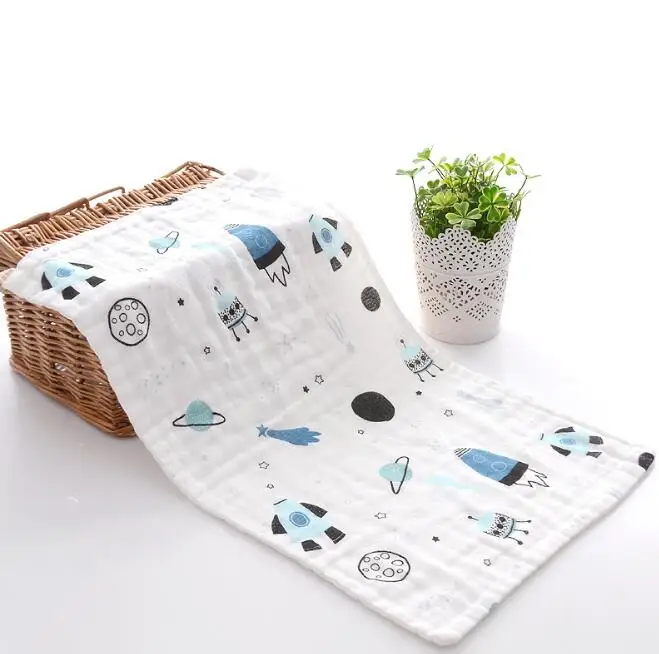 Детское полотенце для новорожденных 30*50 см met Baby Face Bibs Хлопковое полотенце Марлевое детское полотенце мягкое