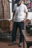 Bronson Tubular T-Shirts Heavyweight Short Sleeve Crew Neck Summer Men's Basic Tee 5