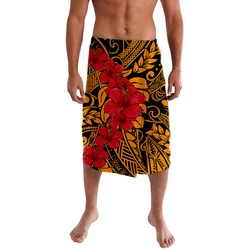 Polyester Material Cozy Fabrics Tonga Island Wear Polynesian Puletasi Half Skirt Customize With Pattern Fiji Clothing ie faitaga