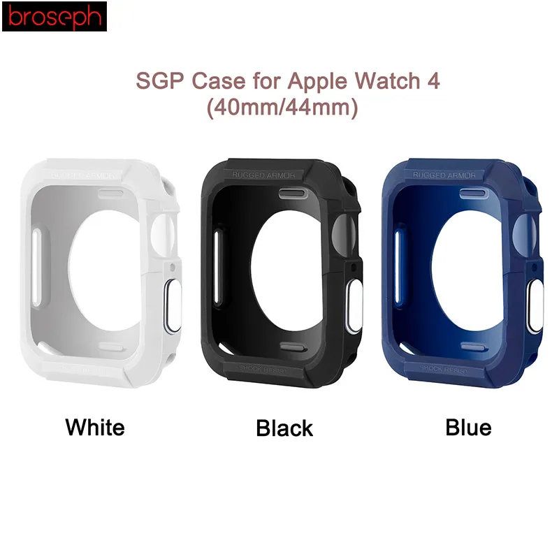 

SGP TPU Protective Case for Apple Watch 4 band 40mm 44mm Shock Resist Watch Shell Case Cover Frame for iwatch 4 band