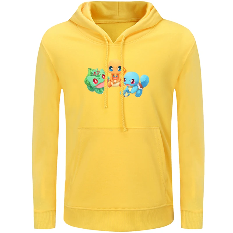 

Cute Cartoon Pokemon Squirtle Bulbasaur Charmander Pattern Hoodies Kids Sweatshirt Childs Graphic Hoody Pullover Christmas Gift