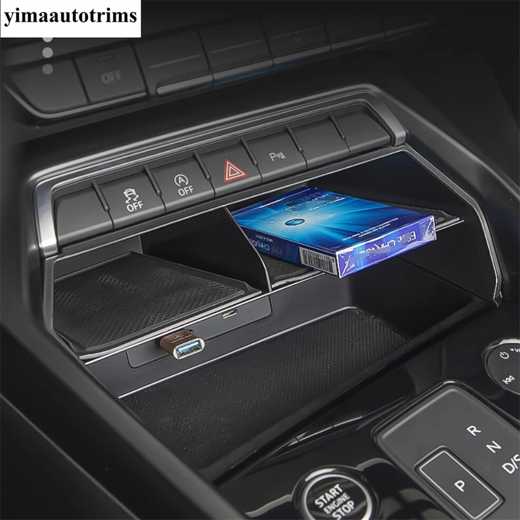 Accessories For Audi A3 8Y Sedan Sportback 2021 2022 Interior Central  Armrest Storage Box Container Holder Tray Cover Trim - AliExpress