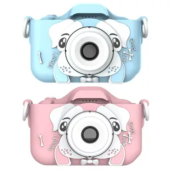 

2020 New Drop Shop. Kids Mini Digital Camera Cute Cartoon Dog Dual Lens Cam Child Educational Toy