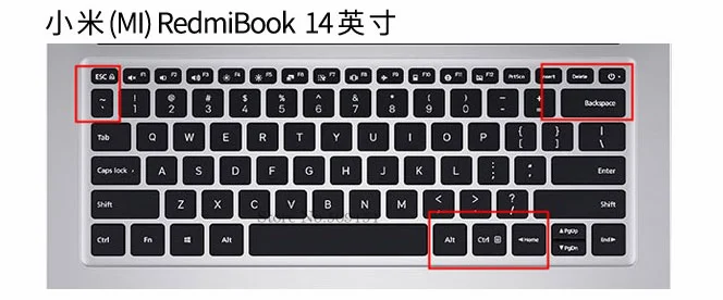 Силиконовый чехол-клавиатура для ноутбука Xiaomi RedmiBook 14 Серия RedMi book Новинка 14 дюймов RedmiBook14 Ноутбук кожа