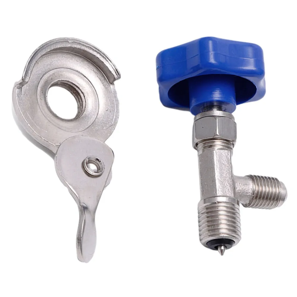 Details about   R134a Refrigerant AC Can Bottle Tap 1/2ACME Thread Alloy Adapter Opener Valve CA 