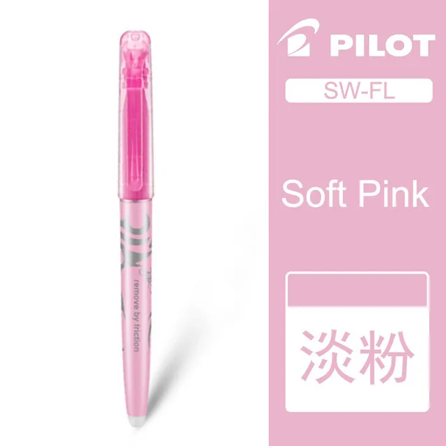 PILOT SW-FL Frixion стираемый маркер пастельный цвет флуоресцентный маркер 6 цветов Япония - Цвет: Light Pink