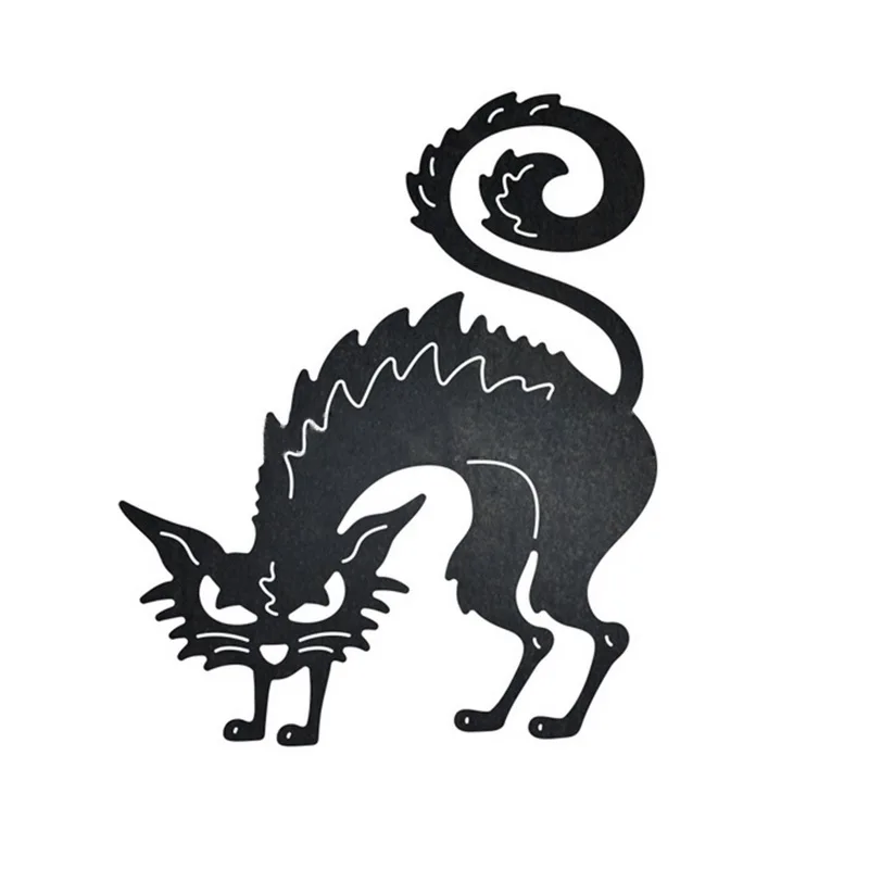 2020 Хэллоуин металлические Вырубные штампы Скрапбукинг Кот Скелет Призрак Декор