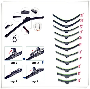 

car auto auto Frameless Bracketless Rubber Wiper Blade for Mercedes Benz GLC63 GLA45 GLA G650 E63 E-Class A170 A B C E S Class