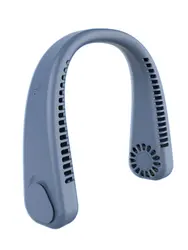 Portable Neck Fan Hands-free Bladeless Fan Wearable Fan Leafless Rechargeable Headphone Design 3rd Gear Wind Speed