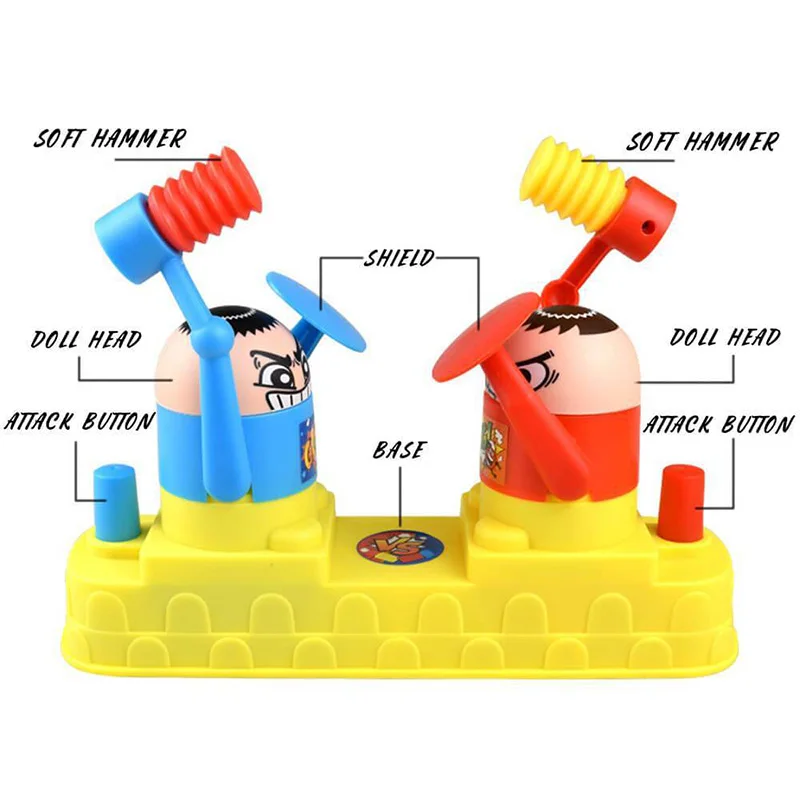  Battle Robot Hammer Toys Table Games Pressure Reduction Toy for Family Party Game BM88