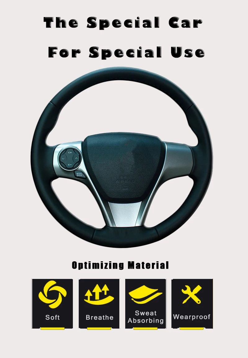 Авто оплетка на руль Крышка для Toyota Camry 2012 2013 Venza 2013 интерьер DIY автомобильные чехлы автостайлинг