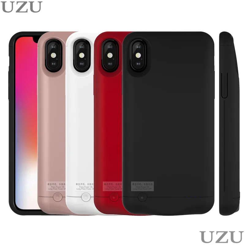 

4200mah holder stand charger case for iphone x xs xr external portable wireless charging cover for iphone x xs xr 2 in 1