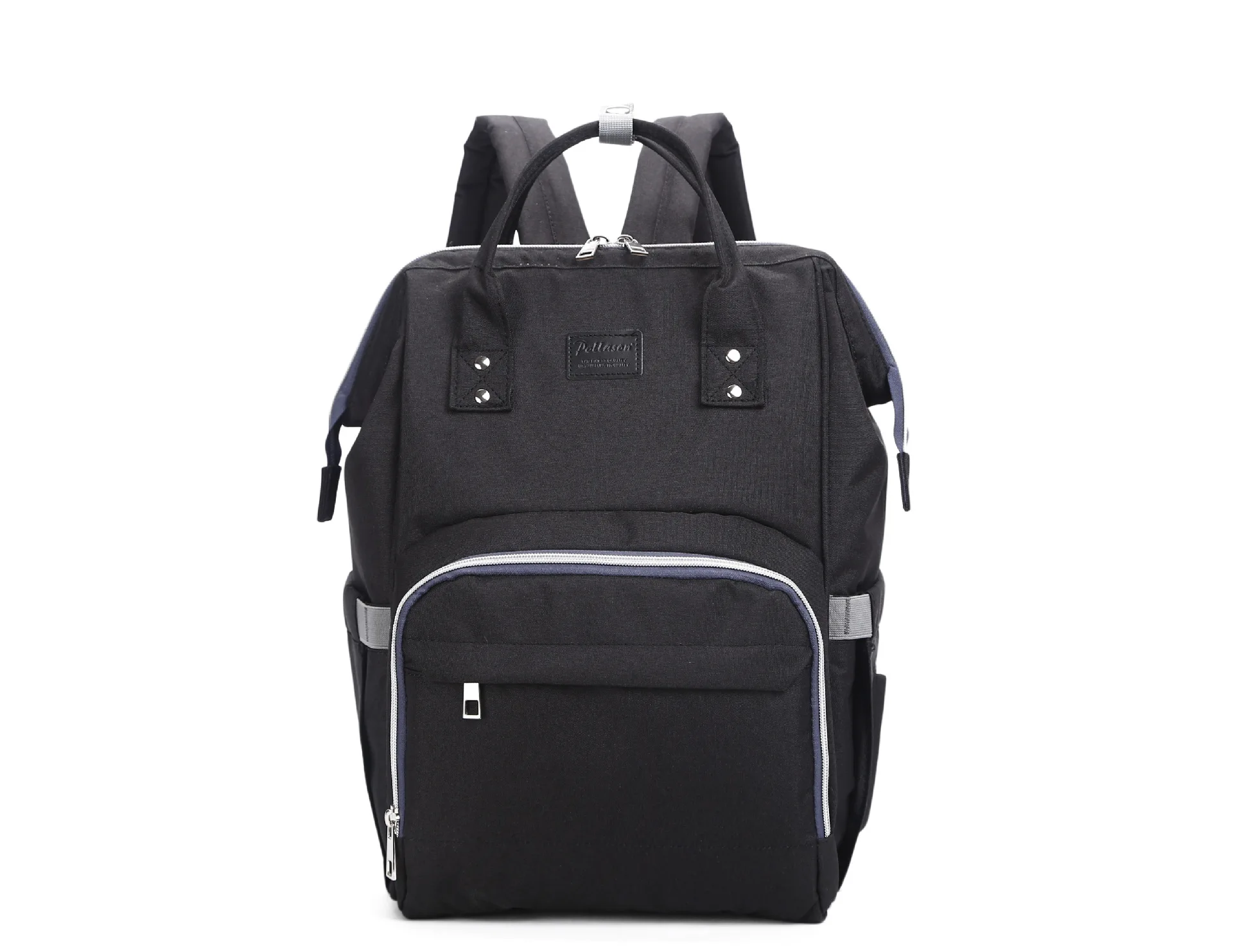 Сумка для подгузников, многофункциональный рюкзак большой емкости, модная ручная сумка для подгузников, сумка для мамы, повседневная легкая сумка для детской бутылочки - Цвет: Black One Size