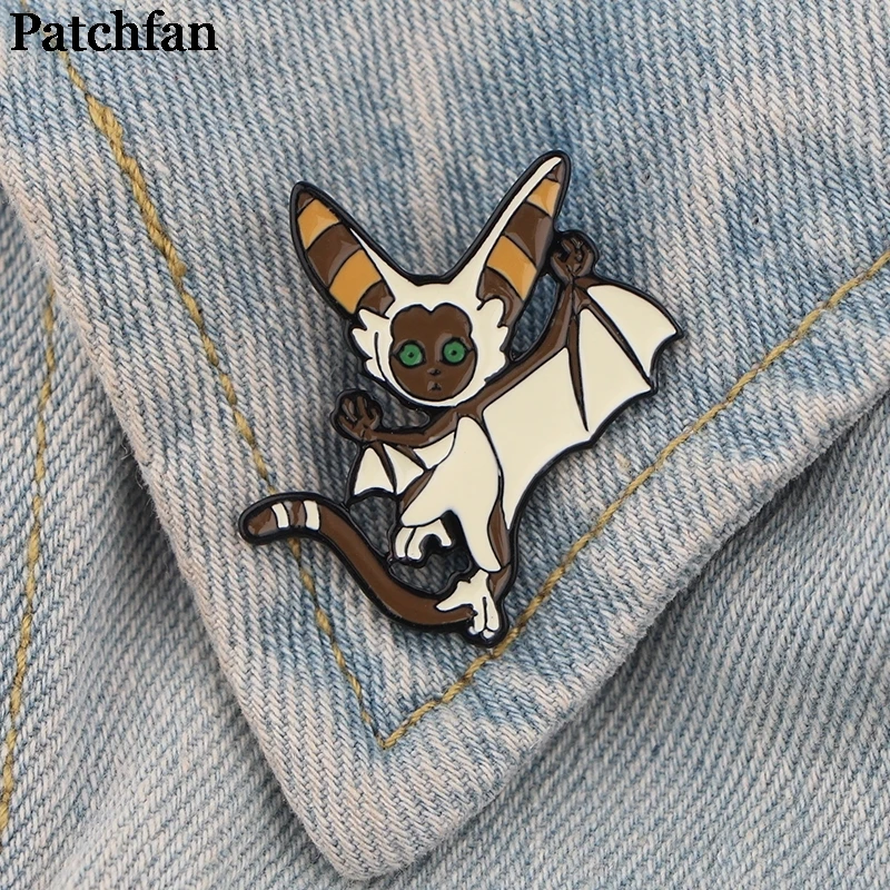 20 шт./лот Patchfan Аватар "Повелитель стихий" МОМО из цинкового значки в виде галстука рюкзак одежда броши для мужчин и женщин шляпа для значков медалей A2263