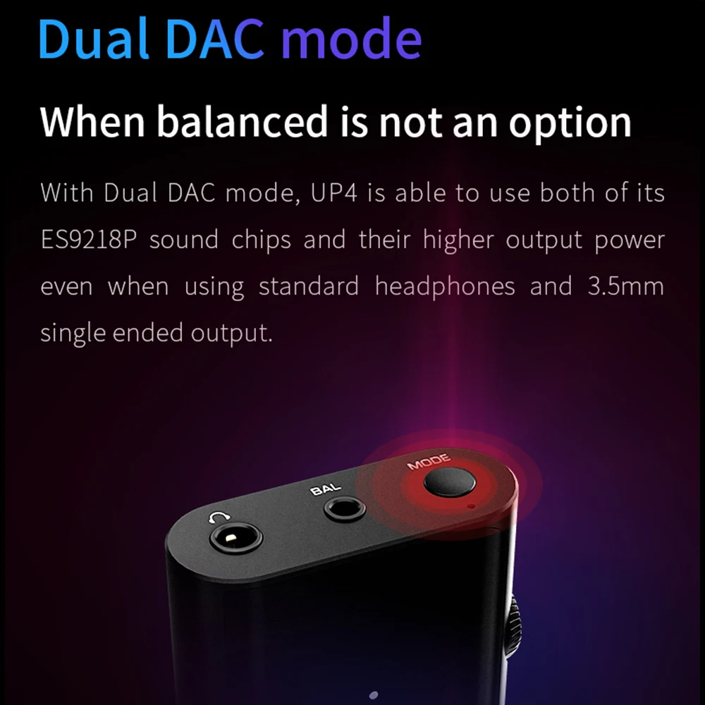 SHANLING UP4 Dual ES9218P Bluetooth 5.0 wireless