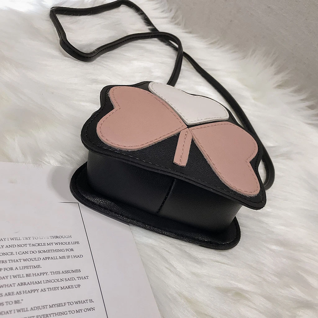 2019 Girl Backpacks Coin Purse Handbag Children Wallet Small Kids Shoulder Handbag Crossbody Purse Money Baby Heart Bags 823