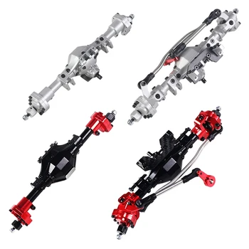 

RCTOYFUN Aluminum Anodized Full Front Rear Portal Axle for 1/10 RC Crawler Car Axial SCX10 II 90046 90047 Assembly Accessories