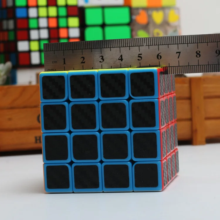Углеродное волокно четыре заказ Magic Cube 4-заказ магический куб Стразы «Кубик Рубика» гладкая учебных универсальных Китай(материк