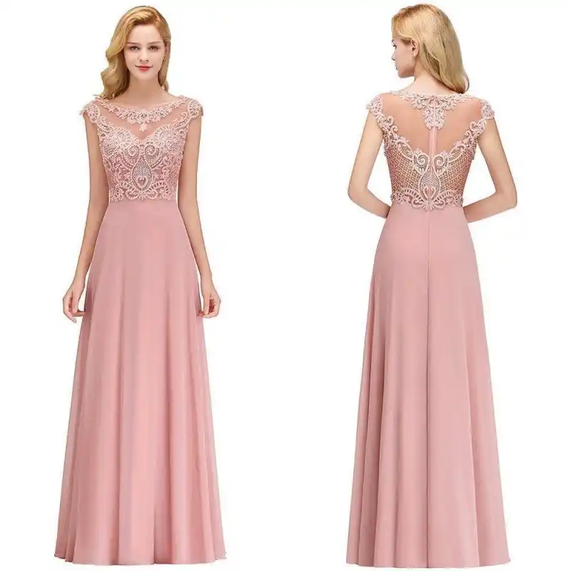 Vestidos de chifon largos para fiesta Clearance